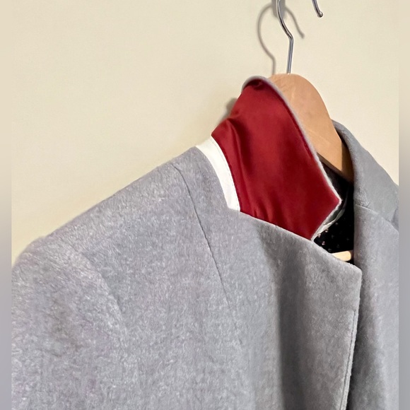 Anthropologie Cartonnier Gray Wool Blazer with Gold Buttons - Picture 6 of 8